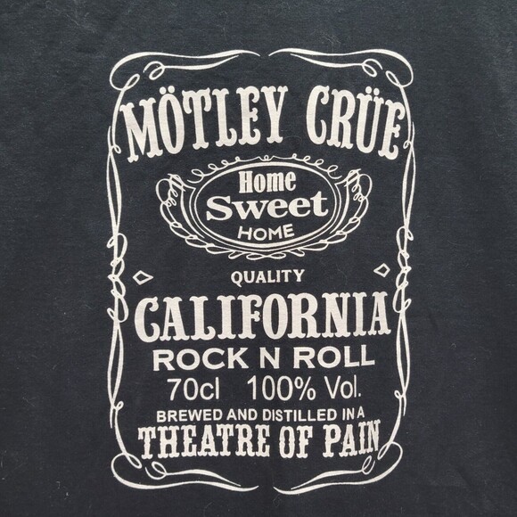 Motley Crue T-Shirt FOTL Heavy Cotton HD Home Sweet Home Rock Band Concert Small - Picture 7 of 10